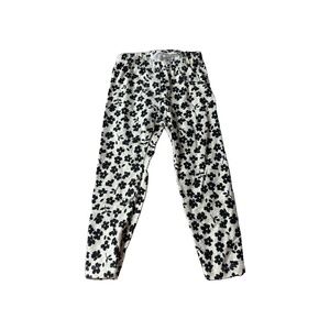 Old Navy Girls White | Black | Flowers Pants size: 2T